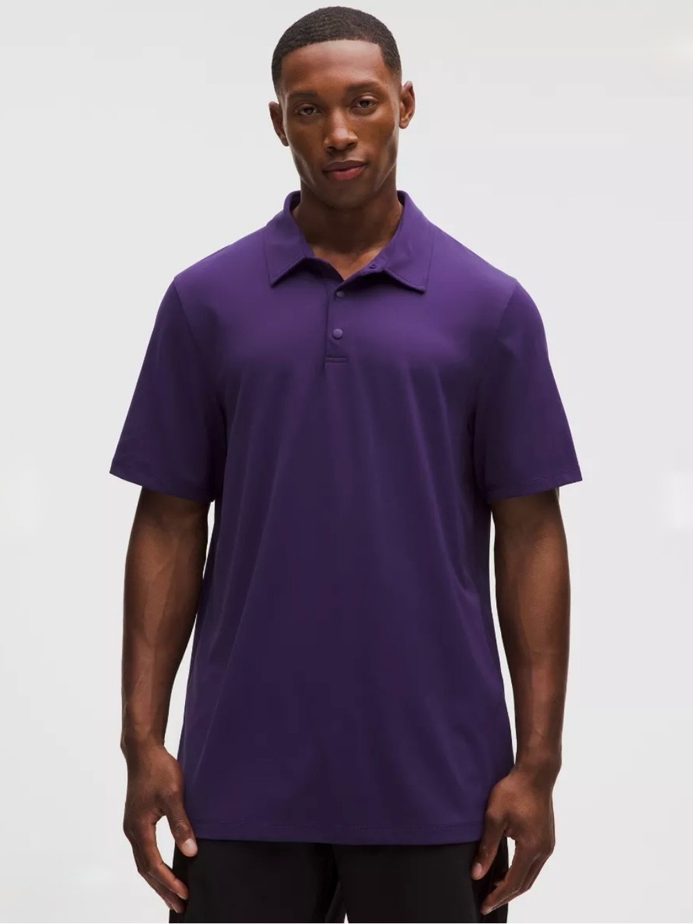 Lululemon. Men's Purple Polo Shirt - Classic Short Sleeve